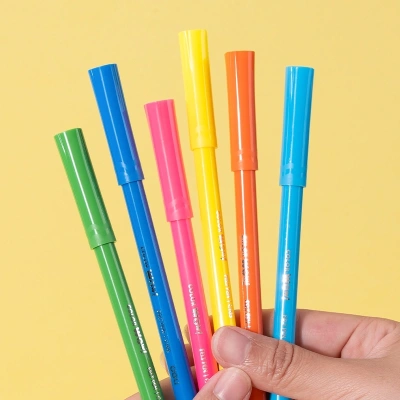 Фломастеры Deli EC165-24 Colorwow круг. пулевидный пиш. наконечник Вентилируемый смываемые 24цв. (24шт.)