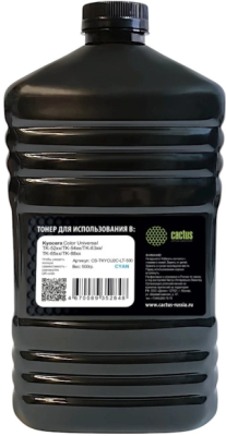 Тонер Cactus CS-TKYCU2C-LT-500 голубой флакон 500гр. для принтера Kyocera Color Universal TK-52xx/TK-54xx/TK-83xx/TK-85xx/TK-88xx
