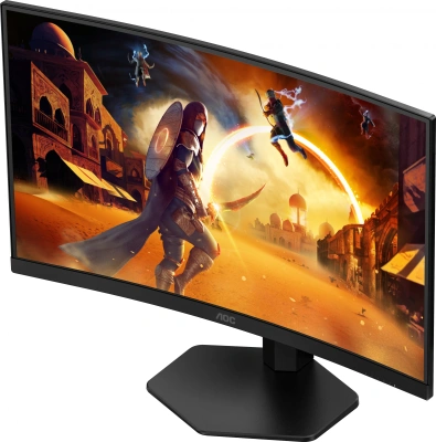 Монитор AOC 27" Gaming CQ27G4X черный VA LED 1ms 16:9 HDMI матовая HAS 4000:1 300cd 178гр/178гр 2560x1440 180Hz DP Quad 2K (1440p) 5.91кг