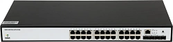 Коммутатор SNR SNR-S5210G-24TX-POE (L2+) 24x1Гбит/с 4SFP+ 24PoE 370W управляемый