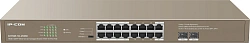 Коммутатор IP-Com G1118P-16-250W (L2) 16x1Гбит/с 2xКомбо(1000BASE-T/SFP) 2SFP 16PoE 230W неуправляемый