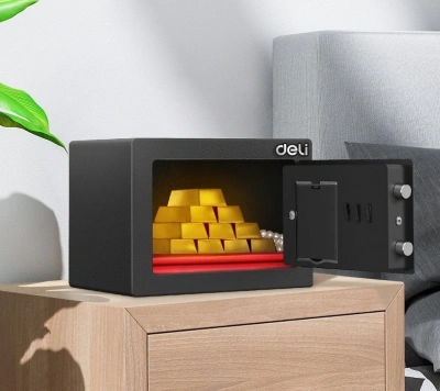 Сейф мебельный Deli ET510 170x170x230мм электронный/ключевой