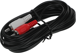 Кабель аудио Ningbo JAAC010-3 2хRCA (m)/Jack 3.5 (m) 3м. черный