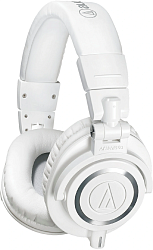Наушники мониторные Audio-Technica ATH-M50X 1.2м белый проводные оголовье (15117335)