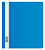 Папка-скоросшиватель Бюрократ Люкс -PSL20A5BLUE A5 прозрач.верх.лист пластик синий 0.14/0.18