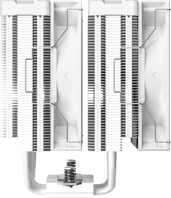 Устройство охлаждения(кулер) Deepcool AG620 Digital ARGB Soc-AM5/AM4/1200/1700/1851 белый 4-pin 29.4dB Al+Cu LCD 260W 1370gr Ret (R-AG620-WHADMN-G-2)