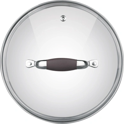 Крышка Rondell Mocco&Latte RDA-535 d=28см крыш.прозрачный руч.коричневая