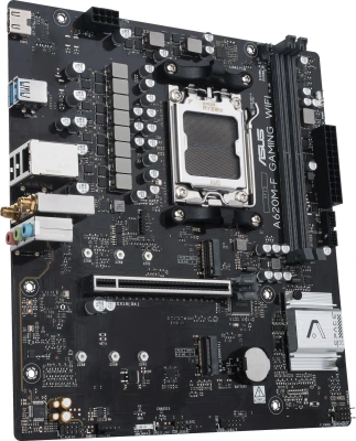 Материнская плата Asus A620M-F GAMING WIFI SocketAM5 AMD A620 2xDDR5 mATX AC`97 8ch(7.1) 2.5Gg RAID+HDMI