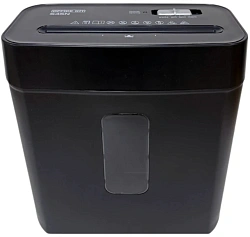 Шредер Office Kit S45N 2x13 черный (секр.P-5) фрагменты 6лист. 14лтр. скобы пл.карты