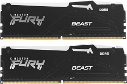 Память DDR5 2x16GB 6000MHz Kingston KF560C30BBEAK2-32 Fury Beast RGB RTL Gaming PC5-48000 CL30 DIMM 288-pin 1.4В kit single rank с радиатором Ret