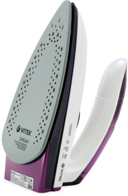 Утюг дорожный Vitek VT-8305 1000Вт белый/фиолетовый
