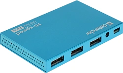 Разветвитель USB 2.0 Defender Septima Slim 7порт. синий (83505)