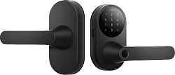 Умный замок Aqara Smart Door Lock U300 накладной разбл.отпеч.паль./код/пар/NFC/прил/мех.кл черный (DL-D02D_BL)