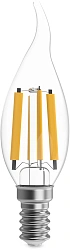 Лампа филам. Gauss Filament 13Вт цок.:E14 свеча 220B св.свеч.бел.теп. (упак.:10шт) (104801113)