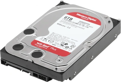 Жесткий диск WD SATA-III 6TB WD60EFPX NAS Red Plus (5400rpm) 256Mb 3.5"