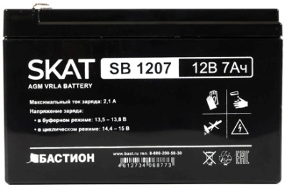 Батарея для ИБП Бастион SKAT SB 1207 12В 7Ач