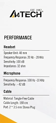 Наушники с микрофоном A4Tech HS-9 черный 1.8м накладные оголовье (HS-9 (BLACK))