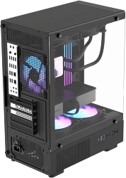 Корпус Formula Crystal Z1CM v2 черный без БП mATX 5x120mm 1xUSB3.0 audio bott PSU