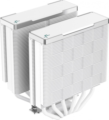 Устройство охлаждения(кулер) Deepcool AK620 Soc-AM5/AM4/1200/1700/1851 белый 4-pin 28dB Al+Cu 260W 1456gr Ret (R-AK620-WHNNMT-G-1)