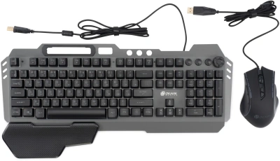 Клавиатура + мышь Оклик 700GMK клав:черный мышь:черный USB Multimedia LED (1533156)