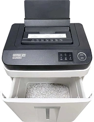 Шредер Office Kit SA150M (1,9х15) белый с автоподачей (секр.P-5) фрагменты 150лист. 22лтр. скобы