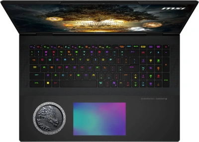 Ноутбук MSI Titan Dragon Edition 18 HX AI A2XWJG-205RU Core Ultra 9 285HX 64Gb SSD4Tb NVIDIA GeForce RTX 5090 для ноутбуков 24Gb 18" IPS UHD+ (3840x2400) Windows 11 Home black WiFi BT Cam (9S7-1824A5-205)