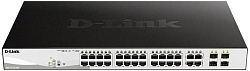 Коммутатор D-Link DGS-1210-28P/FL2A (L2) 24x1Гбит/с 4xКомбо(1000BASE-T/SFP) 24PoE 24PoE+ 193W управляемый