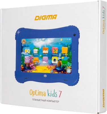 Планшет Digma Optima Kids 7 RK3126C (1.2) 4C RAM1Gb ROM16Gb 7" IPS 1024x600 Android 8.1 разноцветный 2Mpix 0.3Mpix BT WiFi microSD 128Gb 2500mAh