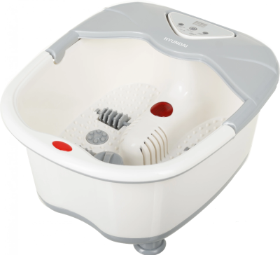 Гидромассажная ванночка для ног Hyundai H-FB4555 420Вт белый/серый