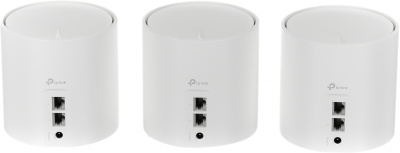 Бесшовный Mesh роутер TP-Link Deco X60(3-Pack) AX5400 10/100/1000BASE-TX белый (упак.:3шт)