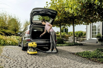 Строительный пылесос Karcher WD 4 S V-20/5/22 1000Вт (уборка: сухая/сбор воды) желтый