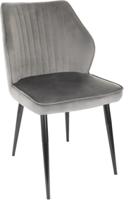 Стул для дома Бюрократ CH-K5 т.серый Holland 18 металл черный на ножках (CH-K5_1/HL18)