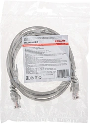 Патч-корд Rexant 02-0100-2 U/UTP RJ-45 вил. кат.5E 2м серый LSZH