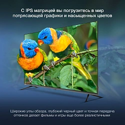 Телевизор LED Hyundai 55" H-LED55BU7100 WebOS Frameless Metal серый/серый 4K Ultra HD 60Hz MEMC DVB-T DVB-T2 DVB-C DVB-S DVB-S2 USB WiFi Smart TV