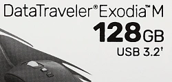 Флеш Диск Kingston 128GB DataTraveler Exodia M DTXM/128GB USB3.2 черный/красный