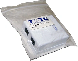 Розетка Lanmaster TWT-SM2-4545/6-WH настен.RJ45 2 кат.6 UTP бел.
