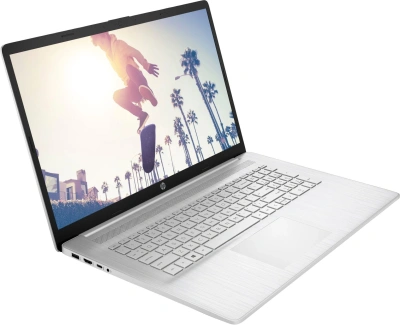 Ноутбук HP 17-cn3032ci Core i7 1355U 16Gb SSD512Gb Intel Iris Xe graphics 17.3" IPS FHD (1920x1080) FreeDOS silver WiFi BT Cam (9U5X7EA)