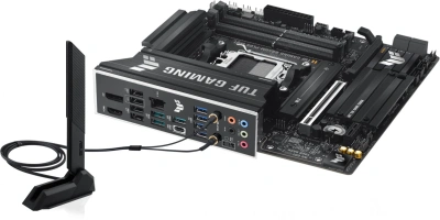 Материнская плата Asus TUF GAMING B850M-PLUS WIFI SocketAM5 AMD B850 4xDDR5 mATX AC`97 8ch(7.1) 2.5Gg RAID+HDMI+DP