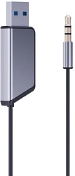 Автомобильный FM-модулятор Ritmix BTR-141 черный MicroSD BT USB (80003310)