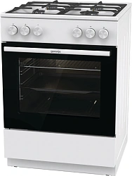 Плита Газовая Gorenje GG6A10WFFM белый (без крышки) реш.сталь