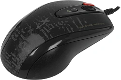 Мышь A4Tech V-Track F5 черный/рисунок оптическая 3000dpi USB 6but