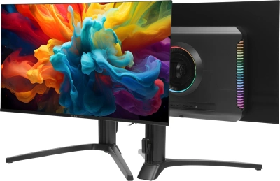 Монитор Digma Pro 27" Vision S черный QD OLED LED 0.03ms 16:9 HDMI M/M глянцевая HAS 1000cd 178гр/178гр 2560x1440 360Hz DP 2K USB 5.7кг