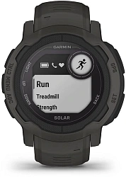 Смарт-часы Garmin Instinct 2 Solar 45мм 0.9" AMOLED корп.черный силикон рем.черный (010-02627-00)