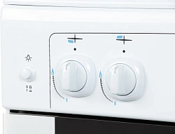 Плита Газовая Gefest ПГ 6100-01 белый (металлическая крышка) реш.чугун