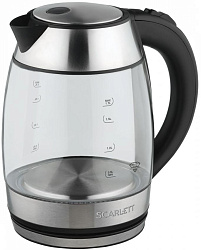 Чайник электрический Scarlett SC-EK27G94 1.7л. 2200Вт нержавеющая сталь корпус: стекло/металл (EK27G94)