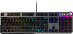 Клавиатура MSI STRIKE 600 Silent механическая серый/черный USB Multimedia for gamer LED (подставка для запястий) (S11-04RU256-CLA)