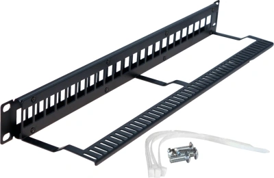 Патч-панель наборная Lanmaster TWT-PP24OK-UTP 19" 1U 24xRJ45 UTP