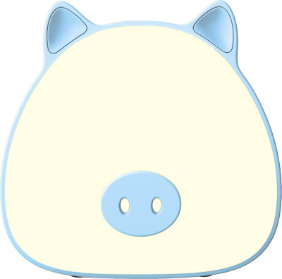 Ночник Gauss NN7036 поросенок голубой