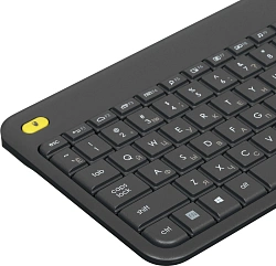 Клавиатура Logitech K400 Plus черный USB беспроводная Multimedia (920-007173)