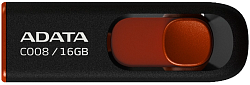 Флеш Диск A-Data 16Gb Classic C008 AC008-16G-RKD USB2.0 красный/черный